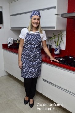 Avental tradicional para cozinha