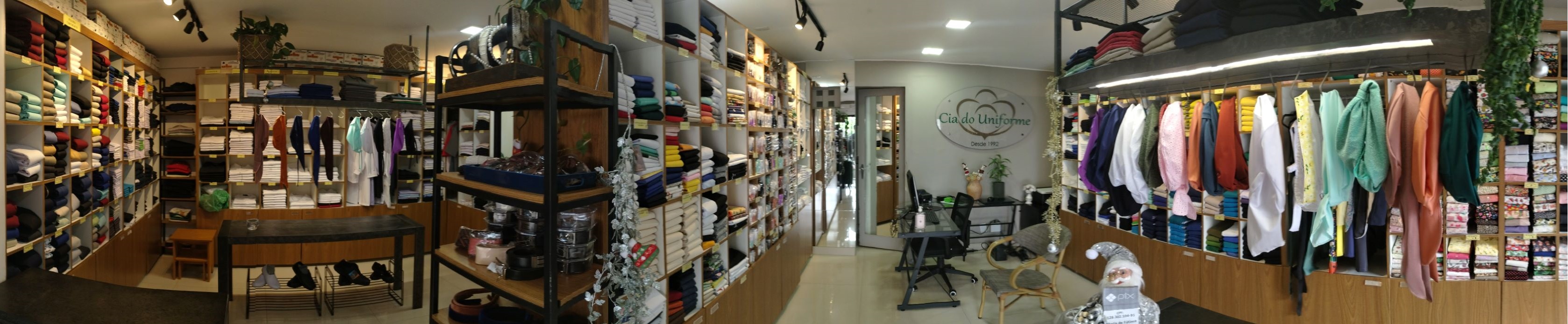 Vista panorâmica da loja